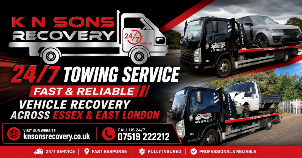 Reliable Vehicle Recovery & Towing Services Across East London and Essex